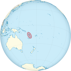 Vanuatu on the globe (Polynesia centered).png