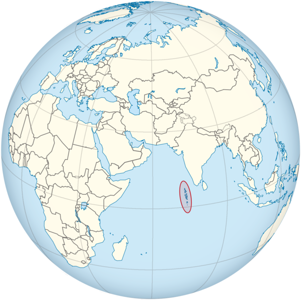 Soubor:Maldives on the globe (Afro-Eurasia centered).png