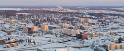 Letecký pohled na Fairbanks (2020)