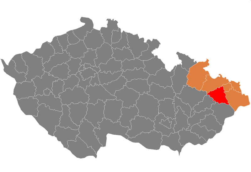 Soubor:Map CZ - district Novy Jicin.PNG