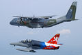 Czech Air Force Aero L-159 and CASA C-295 inflight.jpg