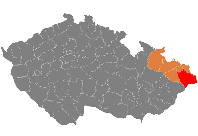 Soubor:Map CZ - district Frydek-Mistek.PNG