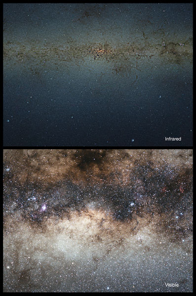 Soubor:Optical-infrared comparsion of the central parts of the Milky Way.jpg