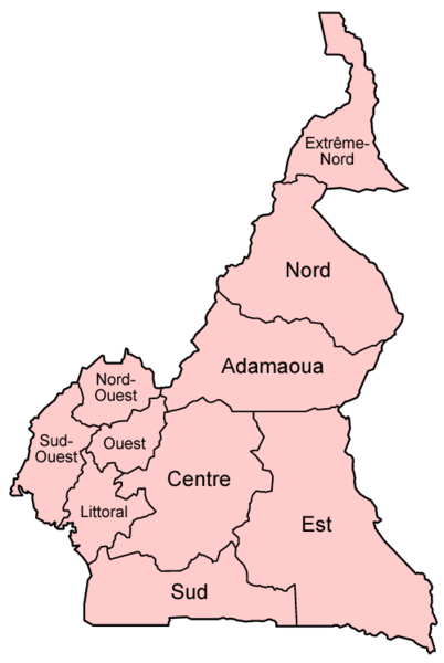 Soubor:Cameroon provinces french.png
