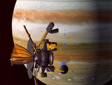 As it arrived at Jupiter on December 7, 1995, NASA's Galileo orbiter received a stream of data transmissions.