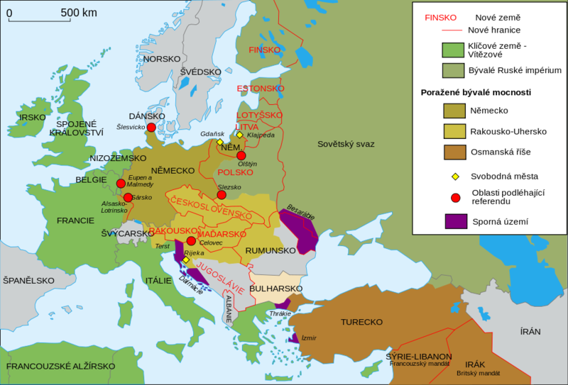 Soubor:Map Europe 1923-cs.png