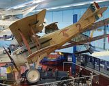 Slavný SPAD S.VII v Muzeu letectví v Le Bourget