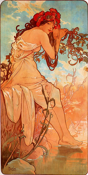 Soubor:Alfons Mucha - 1896 - Summer.jpg