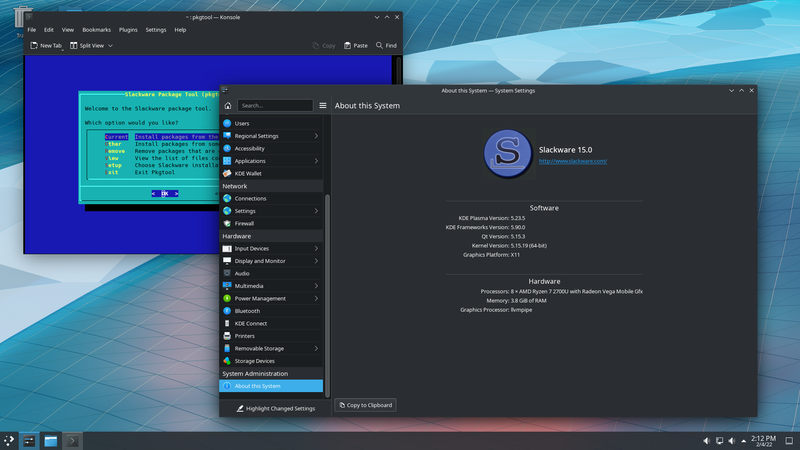 Soubor:Slackware 15.0 screenshot.png