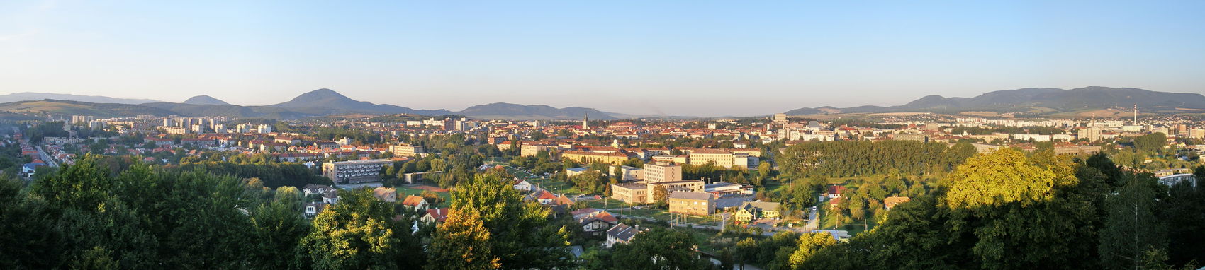 Panorama Prešova z vrchu Kalvárie