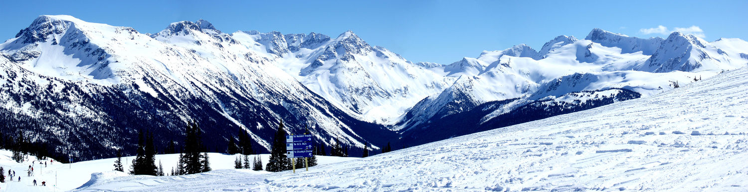 Panorama lyžařského střediska