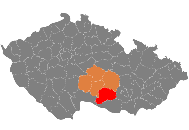 Soubor:Map CZ - district Trebic old colors.png