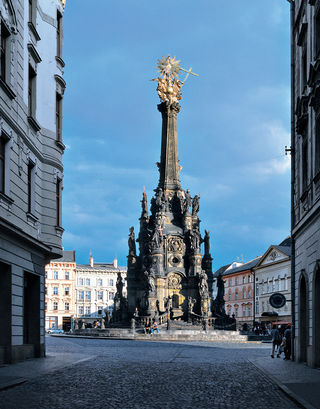 Profesionální fotografie Sloupu Nejsvětější Trojice v Olomouci