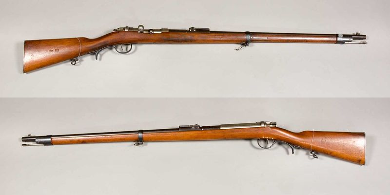 Soubor:Infanteriegewehr m-1871 Jägertruppen Mauser - Tyskland - kaliber 10,95mm - Armémuseum.jpg