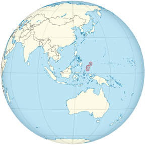 Palau on the globe (Southeast Asia centered) (small islands magnified).png