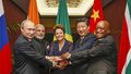 BRICS heads of state and government hold hands ahead of the 2014 G-20 summit in Brisbane, Australia (Agencia Brasil).jpg