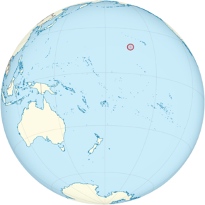 Johnston Atoll on the globe (small islands magnified) (Polynesia centered).png