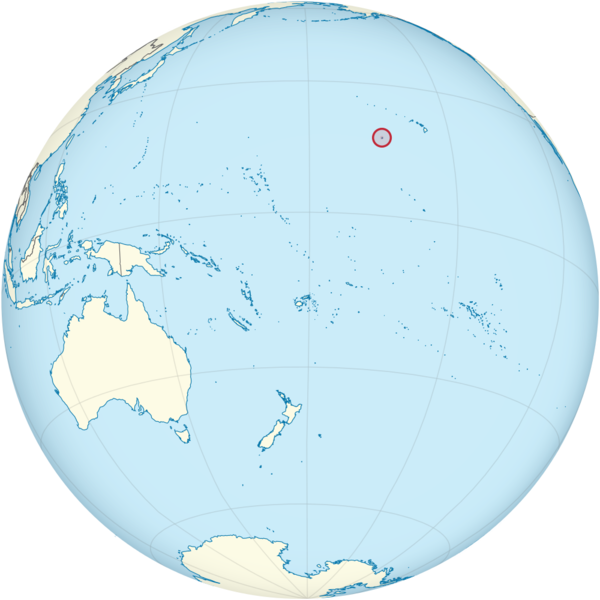 Soubor:Johnston Atoll on the globe (small islands magnified) (Polynesia centered).png