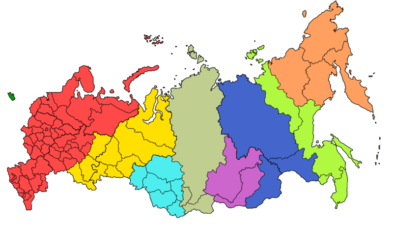 Soubor:Map of Russia - Time Zones (April 2010).png