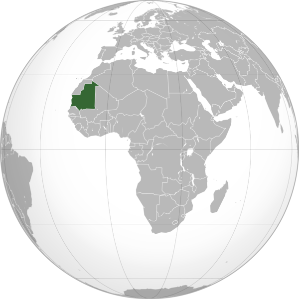 Soubor:Mauritania (orthographic projection).png