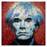 Umělecká mozaika s Andy Warholem