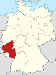 Porýní-Falc na mapě Německa