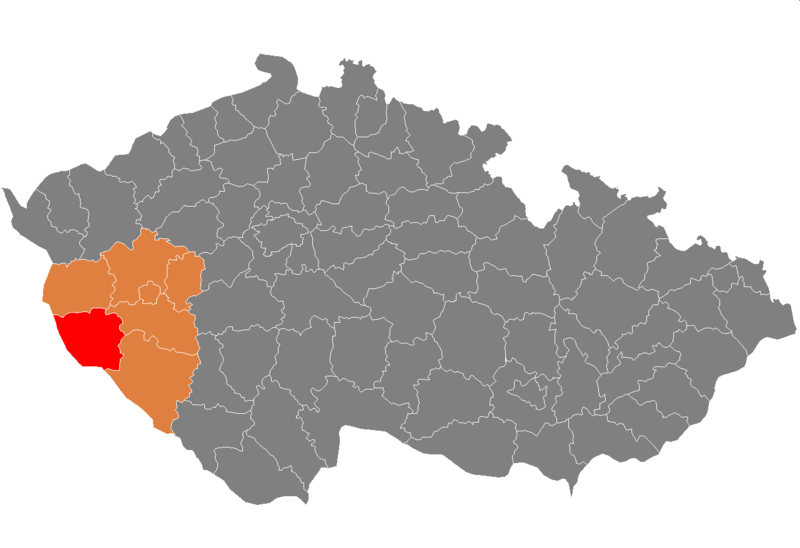 Soubor:Map CZ - district Domazlice.png