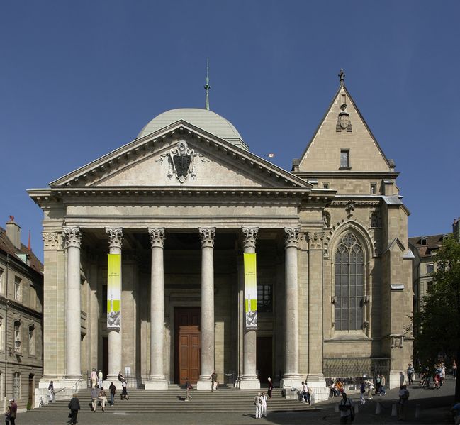 Soubor:Façade de la cathédrale Saint-Pierre de Genève.jpg