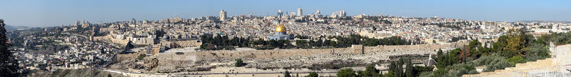 Soubor:Panorámica de Jerusalén desde el Monte de los Olivos.jpg
